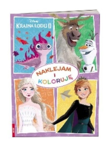 Kraina Lodu. Najklejam i koloruję, praca zbiorowa