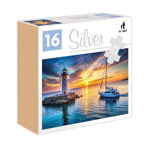 Puzzle 24 Latarnia morska Silver ALEX, Silver