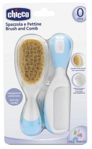 SZCZOTKA + GRZEBYK Z NATURALNEGO WŁOSIA NIEBIESKIE