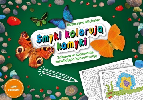Smyki kolorują kamyki. Zabawa w kodowanie..