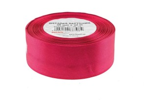 WSTĄŻKA SATYNOWA BORDO 38MMX32M