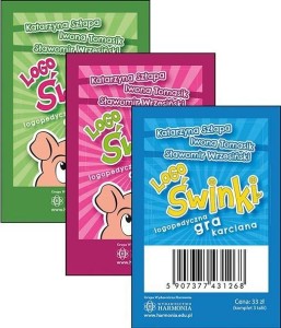 LOGOŚWINKI - LOGOPEDYCZNA GRA KARCIANA (3 TALIE)