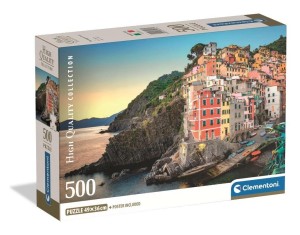 PUZZLE 500 RIOMAGGIORE COAST, CLEMENTONI