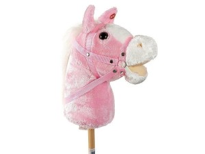 KONIK NA KIJU. HOBBY HORSE Z DŹWIĘKIEM RÓŻOWY