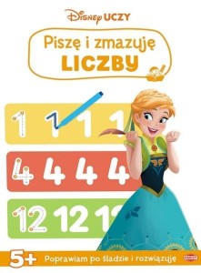 DISNEY UCZY. KRAINA LODU. PISZĘ I ZMAZUJĘ LICZBY
