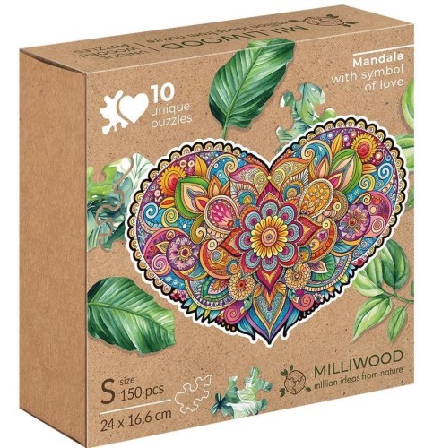 Puzzle drewniane 150 Mandala miłości ALEX