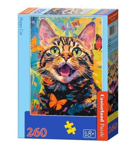Puzzle 260 Happy Cat CASTOR, Castorland