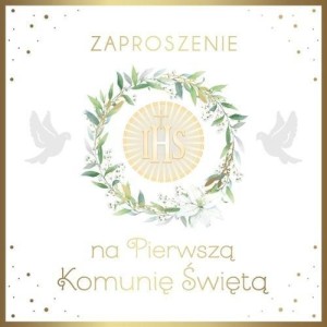 ZAPROSZENIE KOMUNIA (10SZT)