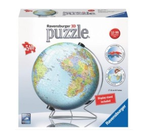 PUZZLE 3D GLOBUS 540 ELEMENTÓW, RAVENSBURGER