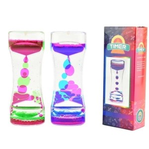 DWUKOLOROWY PŁYNNY TIMER SENSORYCZNY - KLEPSYDRA