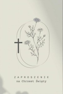 ZAPROSZENIE CHRZCINY (5SZT)
