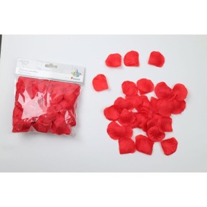 MATERIAŁOWE PŁATKI RÓŻ 50X50MM CZERWONE 200SZT