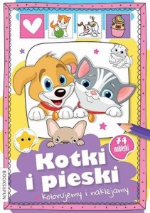 KOLORUJEMY I NAKLEJAMY. KOTKI I PIESKI