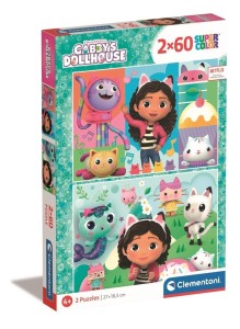 PUZZLE 2X60 SUPER KOLOR GABBY'S DOLLHOUSE