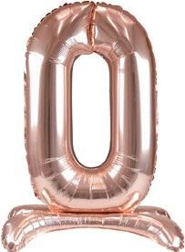 BALON FOLIOWY STOJĄCY RÓŻOWE ZŁOTO 0 90CM