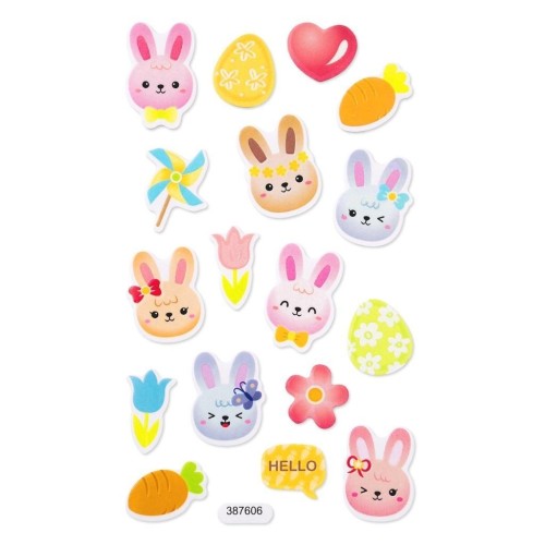 Naklejki z pianki świecące w ciemności Zajączki