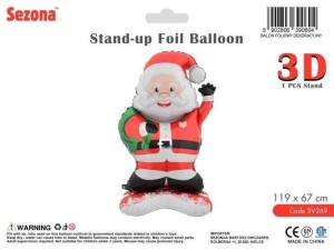 BALON BOŻE NARODZENIE ŚW. MIKOŁAJ 119X67CM