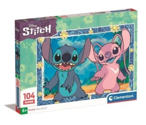 PUZZLE 104 SUPER KOLOR STITCH, CLEMENTONI