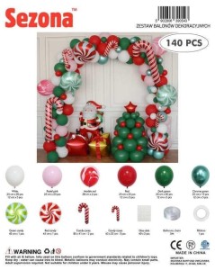 BALONY BOŻE NARODZENIE 140SZT