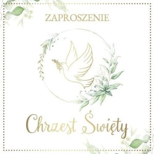 ZAPROSZENIE CHRZEST (10SZT)