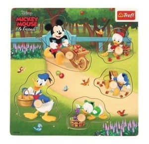 PUZZLE MINI DREWNIANE - MICKEY & FRIENDS TREFL