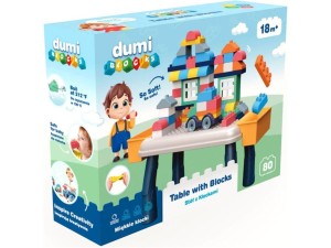 STÓŁ Z KLOCKAMI 80 EL., DUMEL