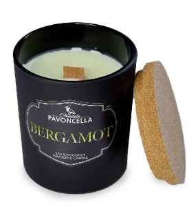 ŚWIECZKA SOJOWA BERGAMOT CZARNA 135G
