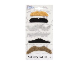 ZESTAW WĄSÓW NATURAL 6SZT