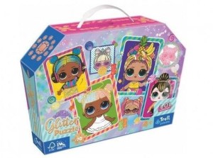 PUZZLE 70 GLITTER KOLOROWE LALECZKI L.O.L TREFL