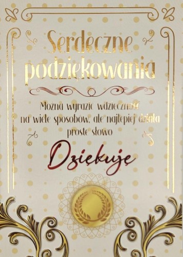 Karnet 3K Podziękowania