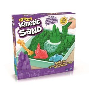 KINETIC SAND - PIASEK Z FOREMKAMI ZIELONY