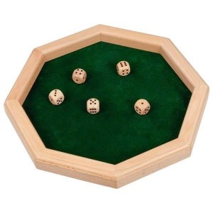 GRA W KOŚCI Z DREWNIANĄ PODSTAWKĄ, GOKI