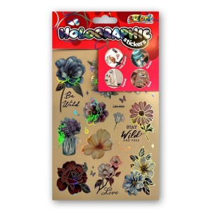 NAKLEJKI HOLOGRAPHIC FLOWERS PENMATE