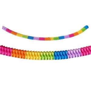 GIRLANDA PAPIEROWA TĘCZA 4SZT