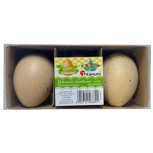 DEKORACJE PLASTIKOWE ZAWIESZKI JAJKA 3SZT