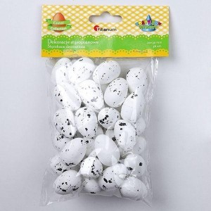 DEKORACJE STYROPIANOWE JAJKA PRZEPIÓRCZE 53SZT