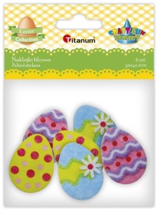 DEKORACJE SAMOPRZYLEPNE FILCOWE 3D PISANKI 30X40MM