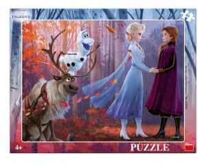 PUZZLE 40 RAMKOWE KRAINA LODU FROZEN SIOSTRY