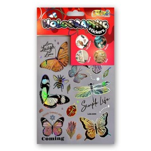 NAKLEJKI HOLOGRAPHIC BUTTERFLIES PENMATE