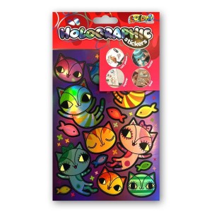 NAKLEJKI HOLOGRAPHIC CATS PENMATE