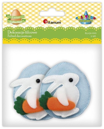 Dekoracje filcowe 3D jajka 2szt