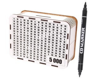 SKARBONKA DUŻA WYKREŚLANKA 5000+MARKER, CRESCO