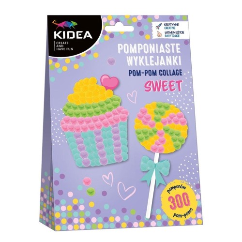 Wyklejanki pomponiaste Sweet KIDEA, DERFORM