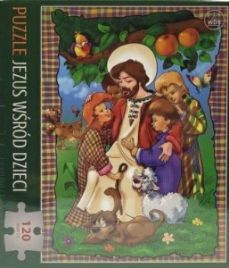 PUZZLE 120 - JEZUS WŚRÓD DZIECI