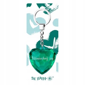 BRELOK SERCE - UŚMIECHNIJ SIĘ, BE-HAPPY GIFTS