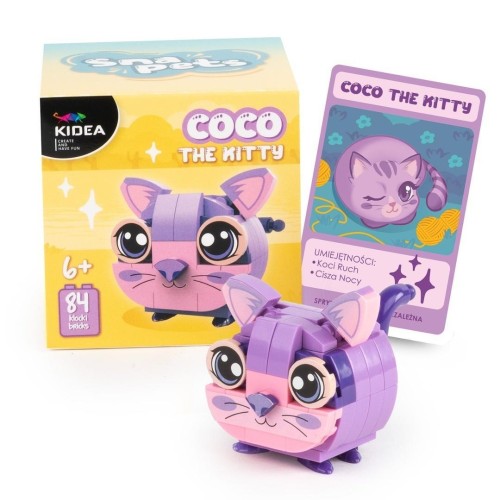 Klocki snapets kot fioletowy KIDEA, DERFORM