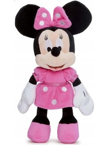 DISNEY MINNIE MASKOTKA PLUSZOWA RÓŻ 25CM, SIMBA