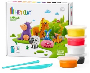 HEY CLAY - ZESTAW ZWIERZĘTA, TM TOYS