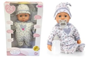 BOBAS PIERWSZE SŁOWA SZARY 38CM, BAYER DESIGN