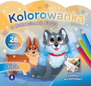 KOLOROWANKA Z TATUAŻAMI FLUO PIESKI